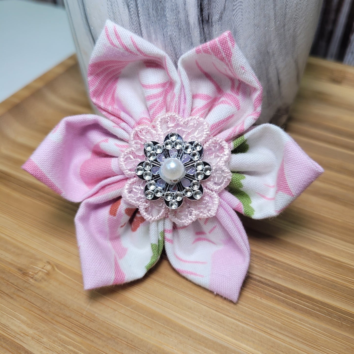 Fleur pour collier chien ou chat