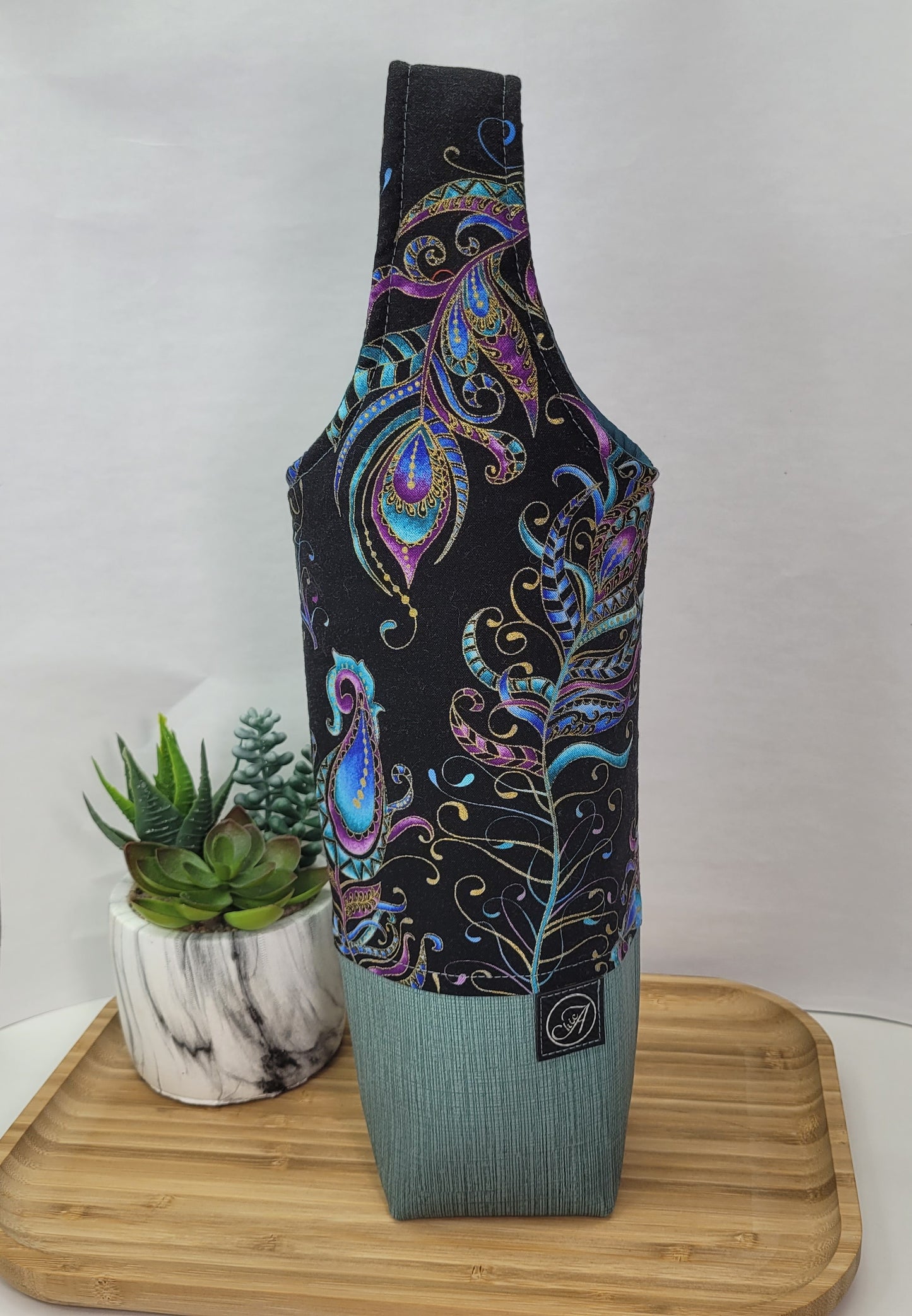 Sac réutilisable pour bouteille de vin, sac cadeau