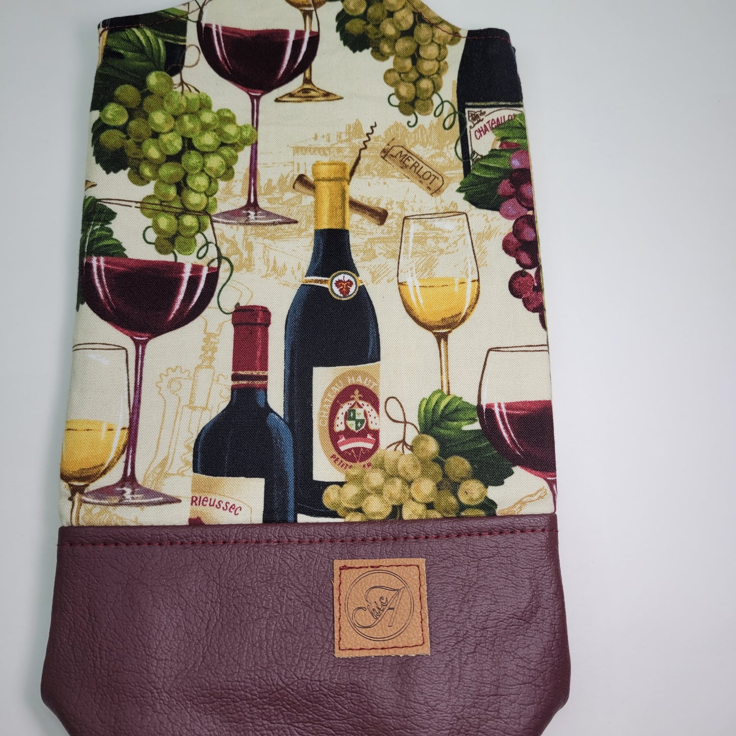 Sac réutilisable pour bouteille de vin, sac cadeau