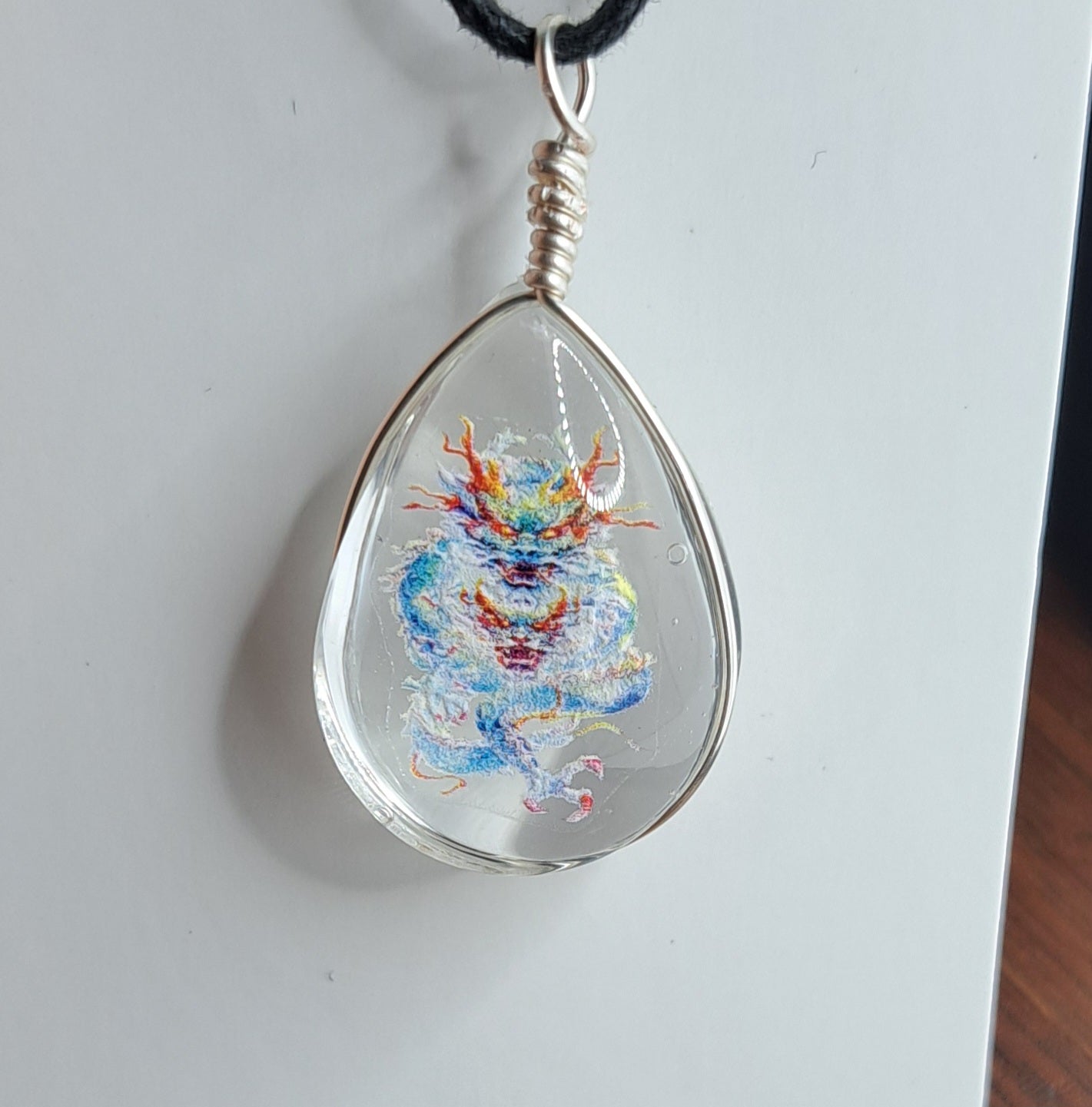 Collier avec perle de verre