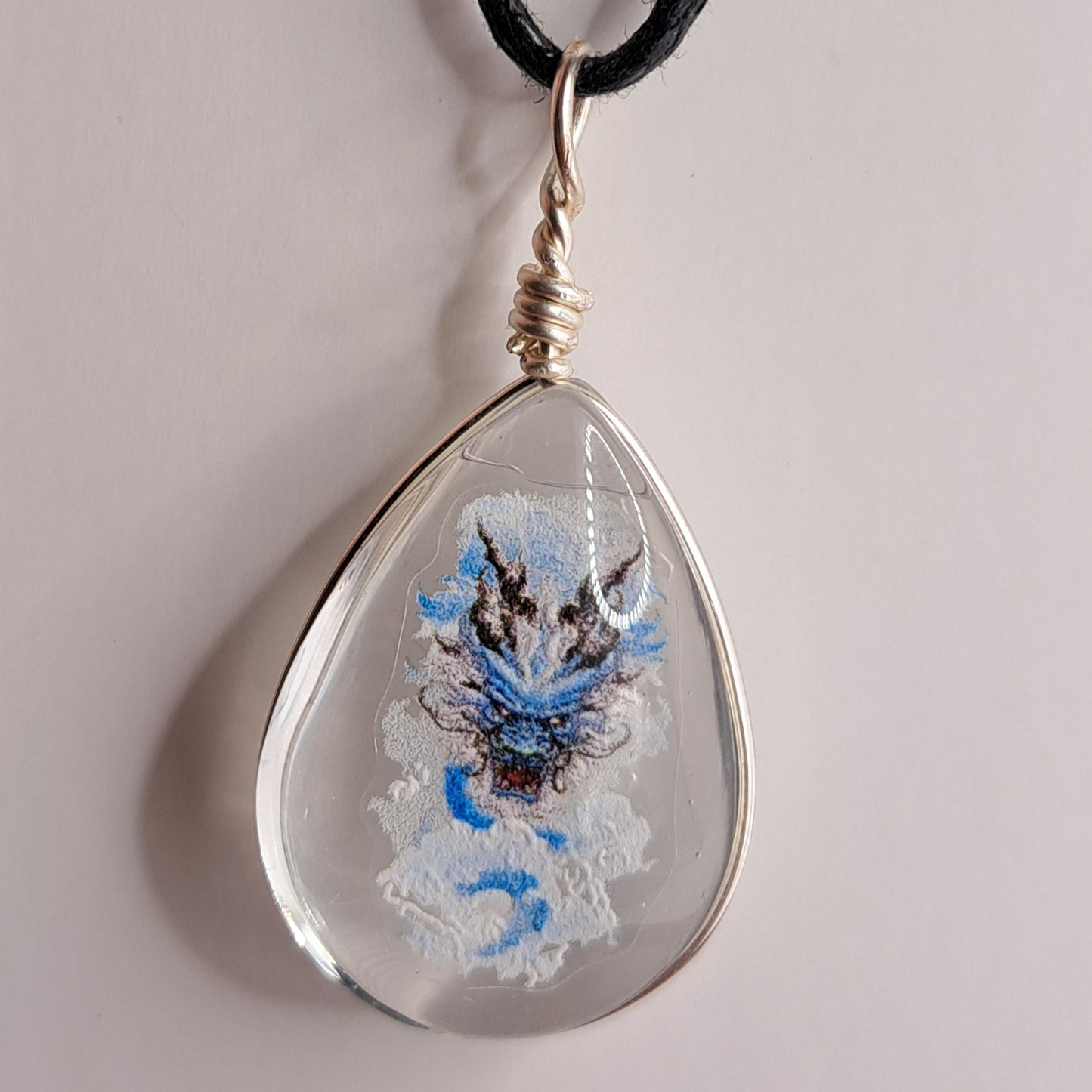 Collier avec perle de verre