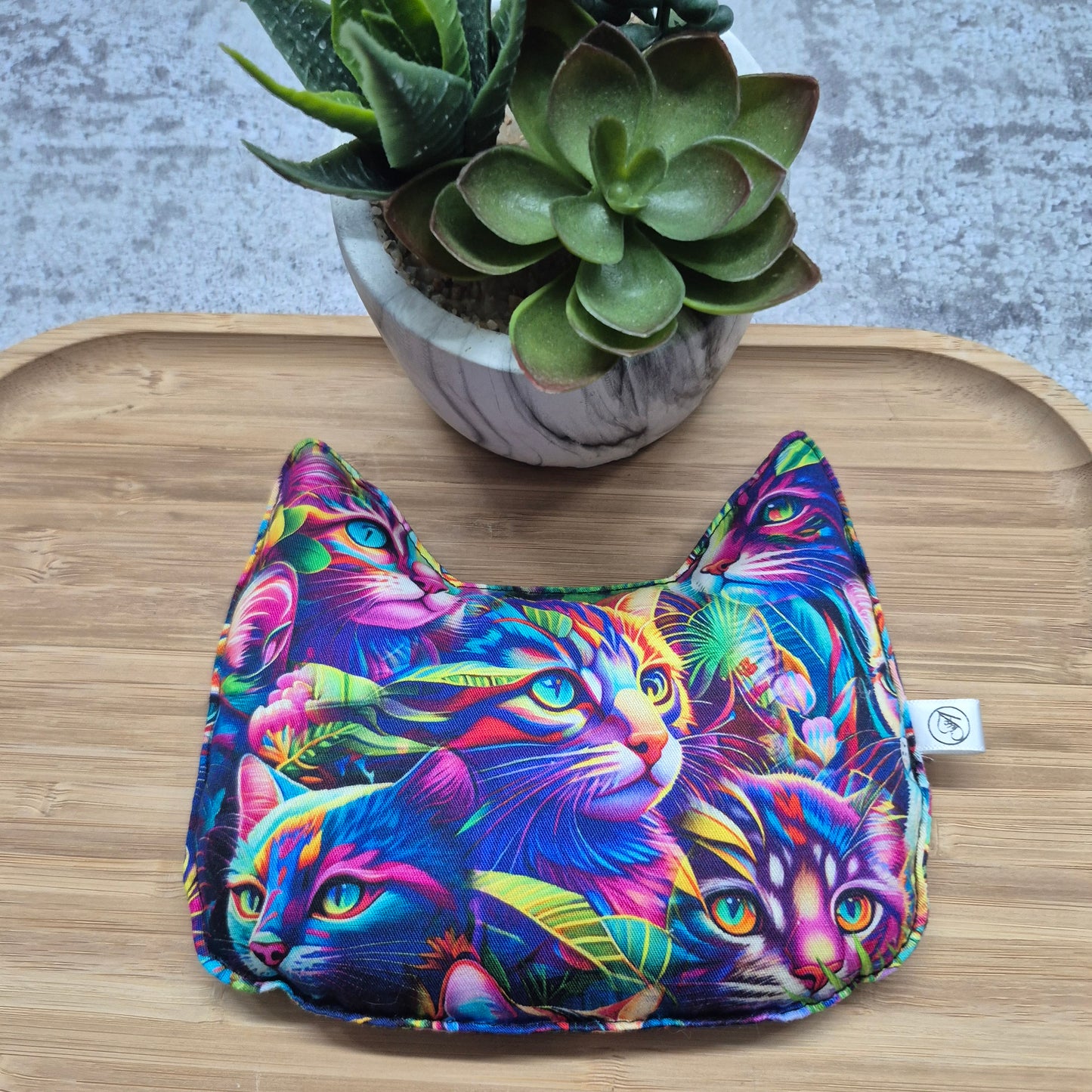 Bouillotte sèche en forme de chat