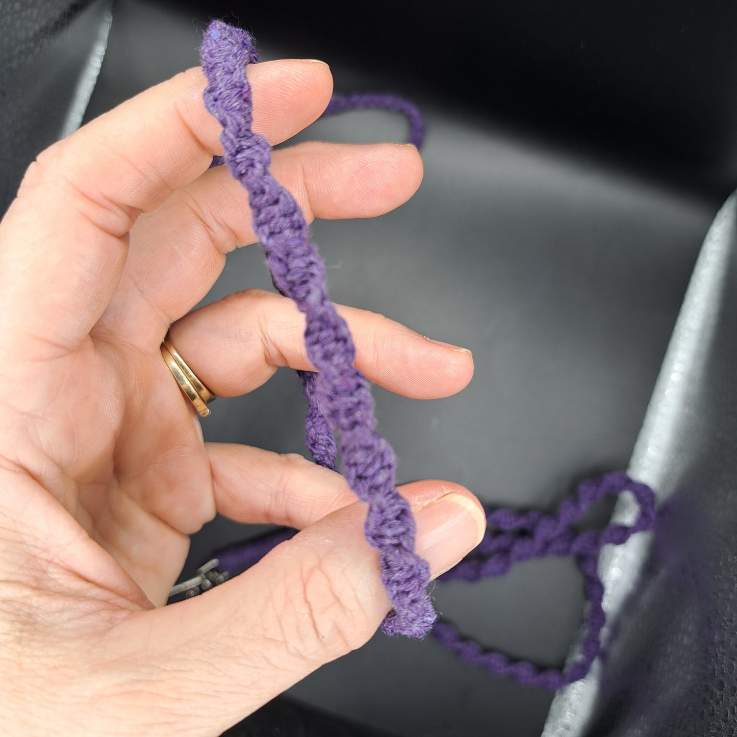 Dragonne en macramé