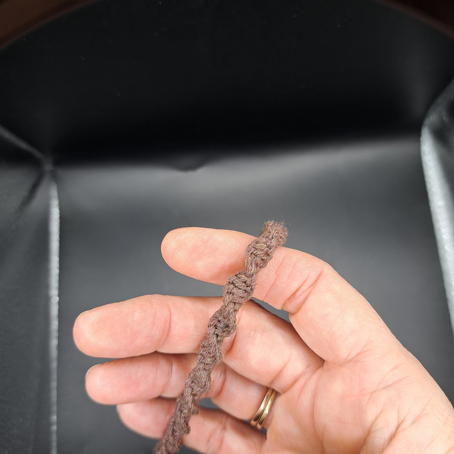 Dragonne en macramé