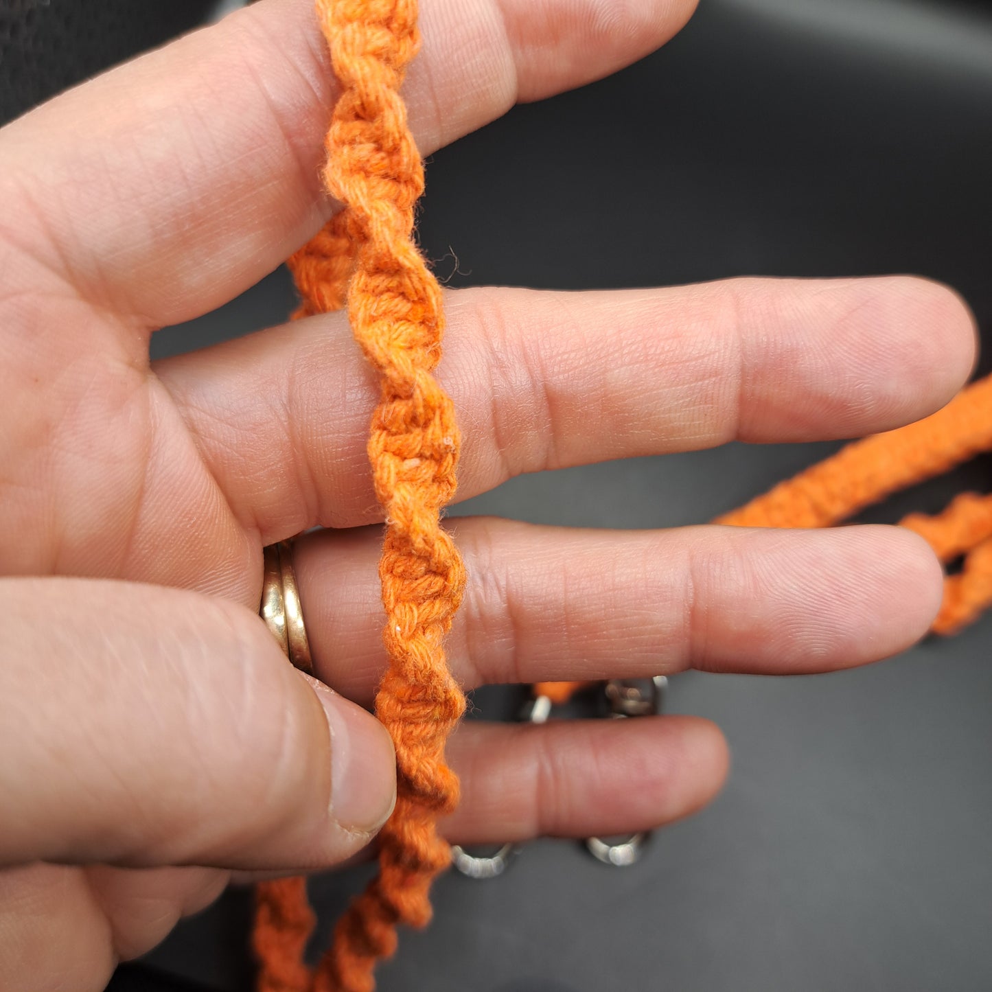 Dragonne en macramé