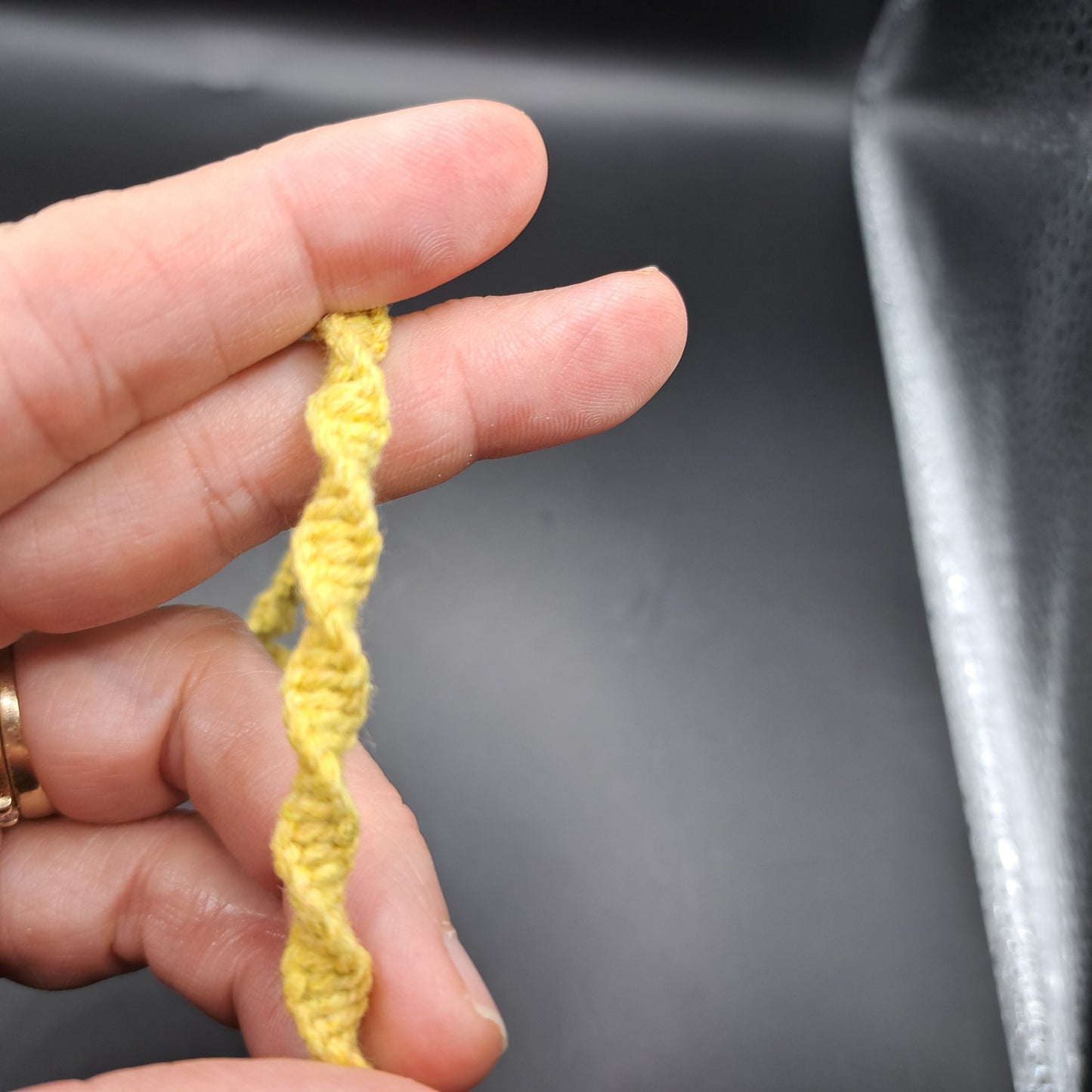 Dragonne en macramé
