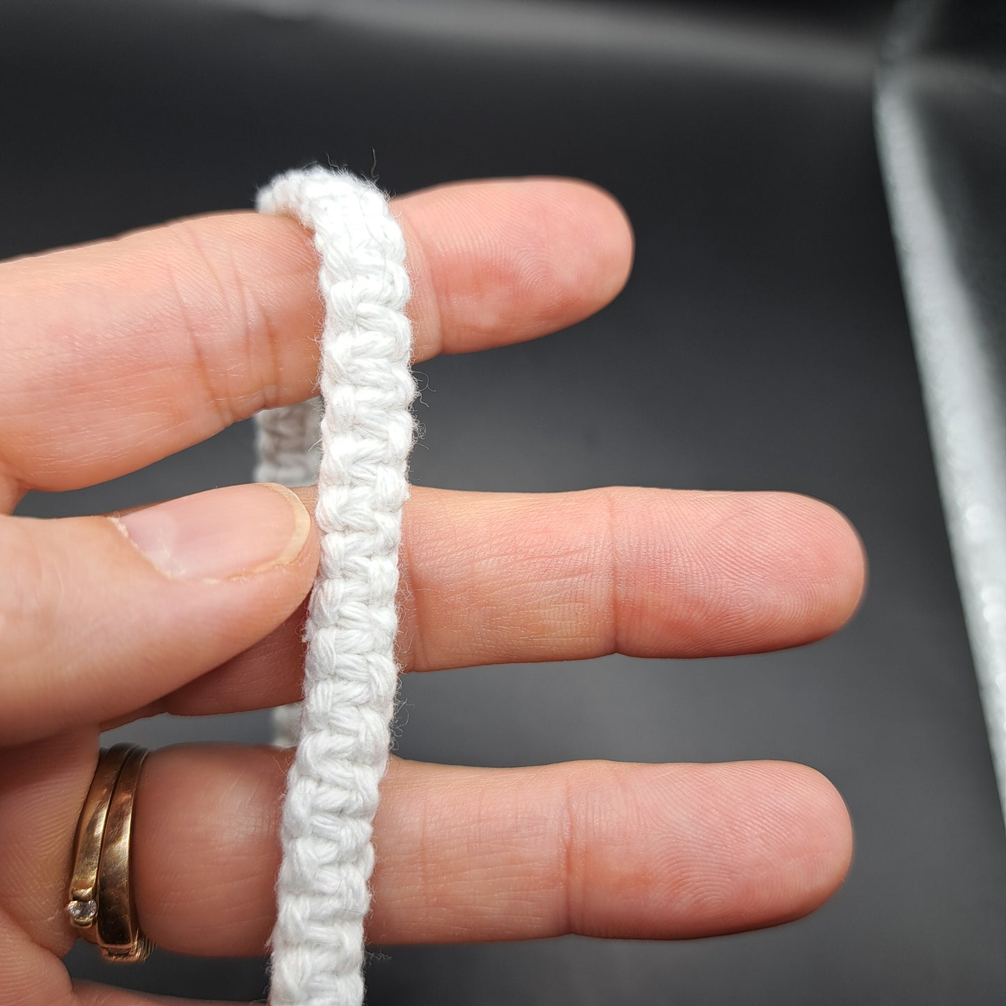 Dragonne en macramé