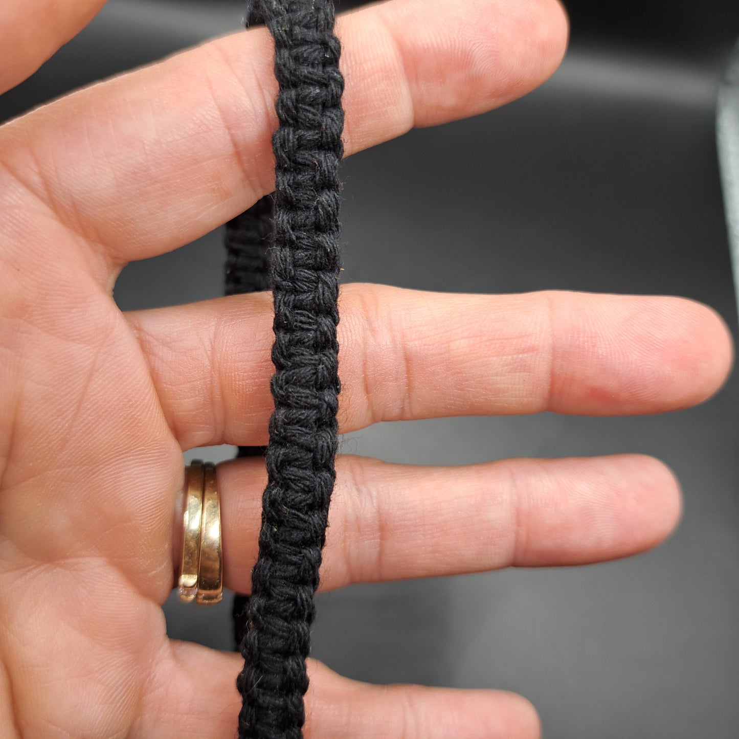 Dragonne en macramé
