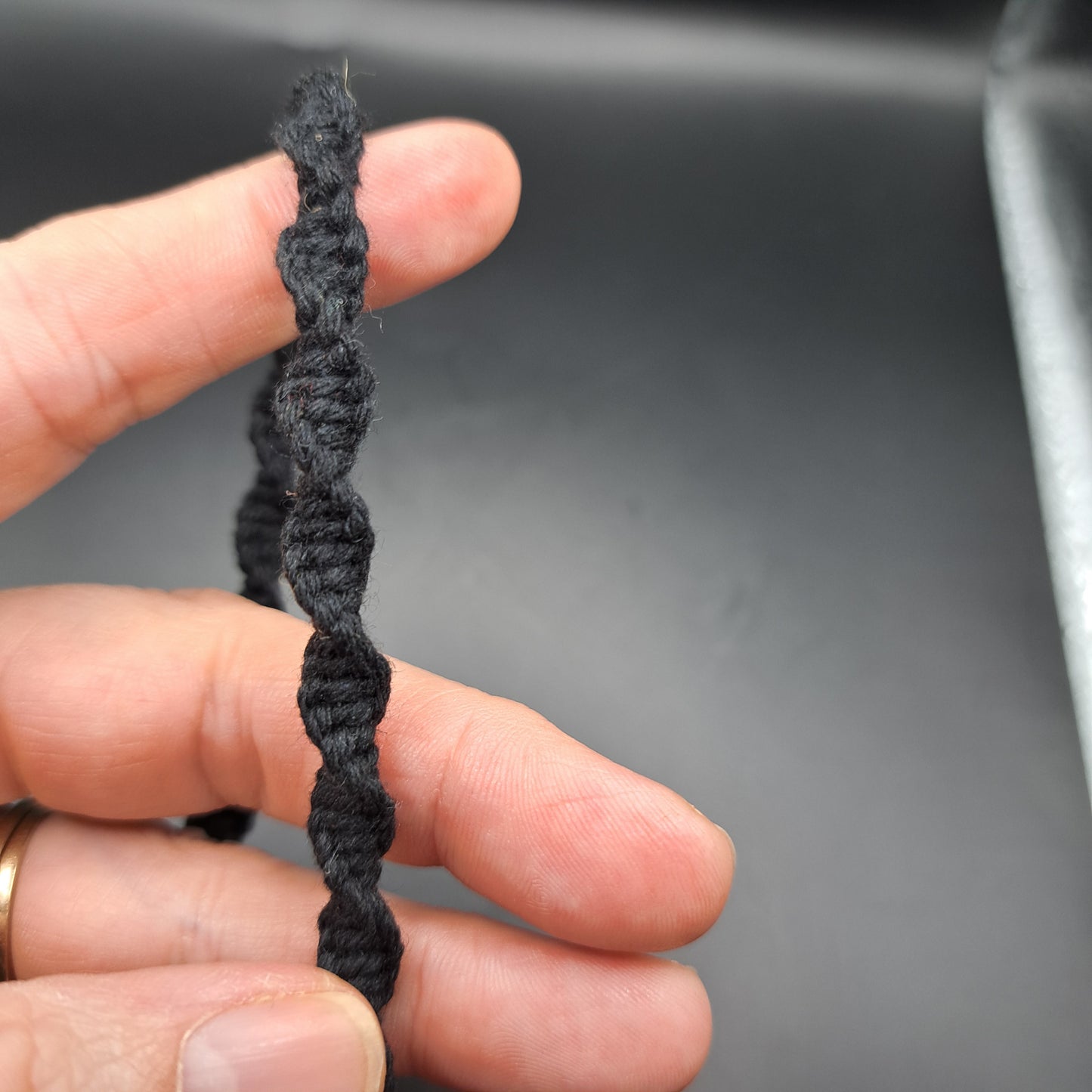 Dragonne en macramé