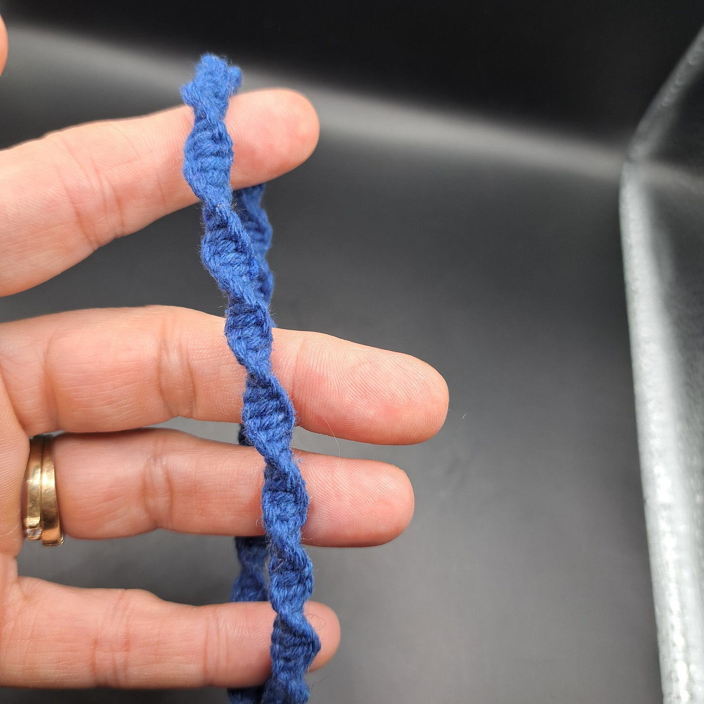 Dragonne en macramé