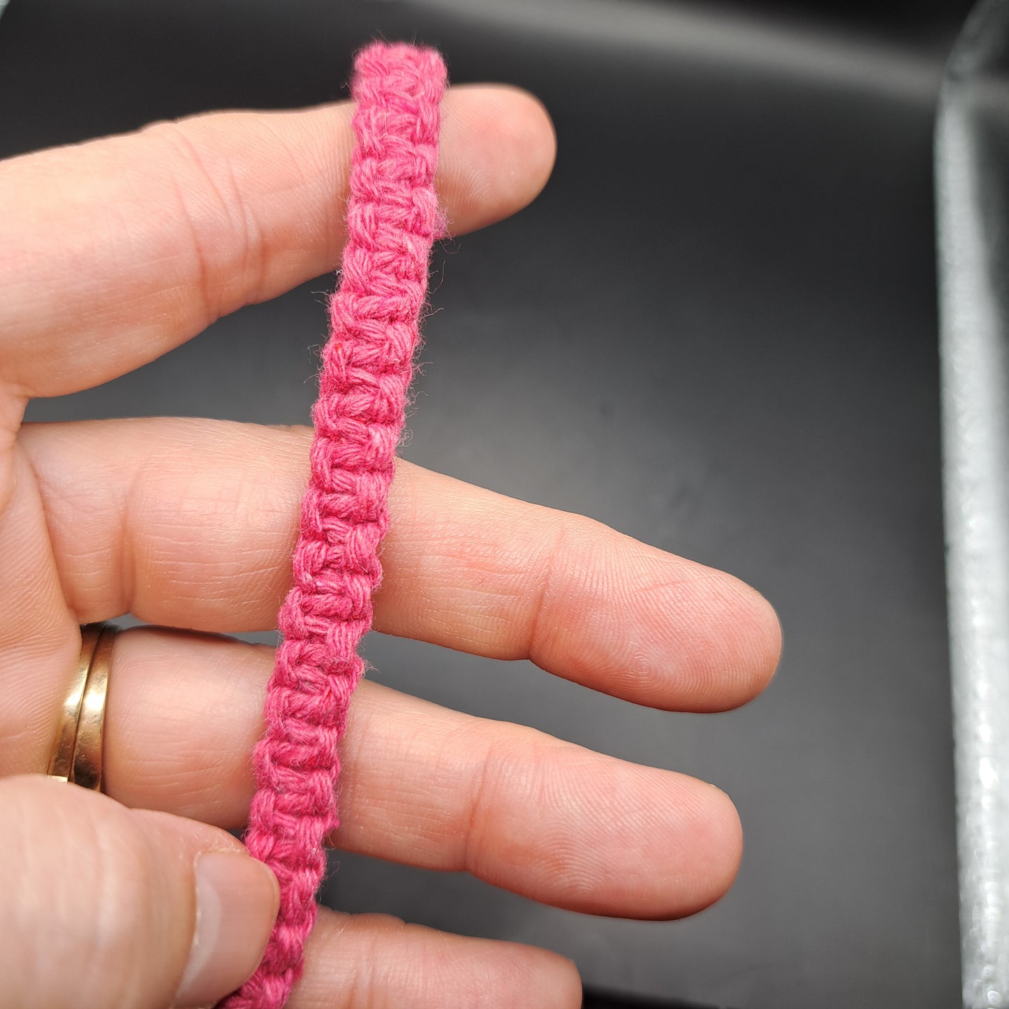 Dragonne en macramé