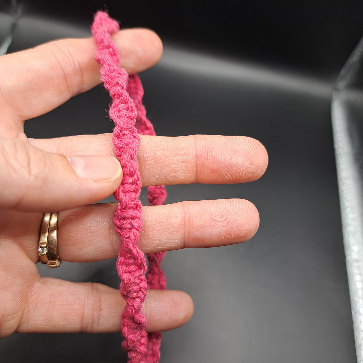Dragonne en macramé