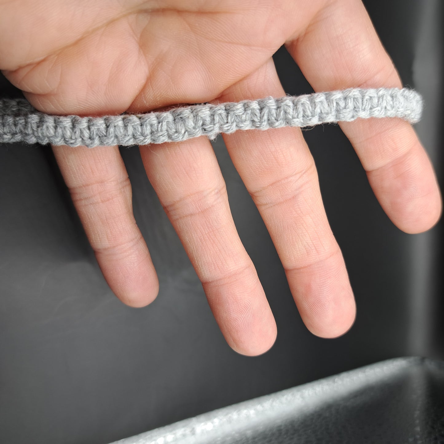 Dragonne en macramé