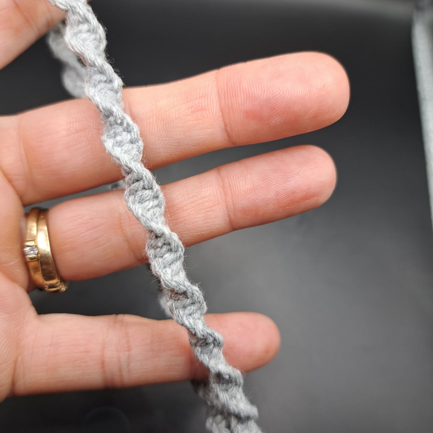 Dragonne en macramé