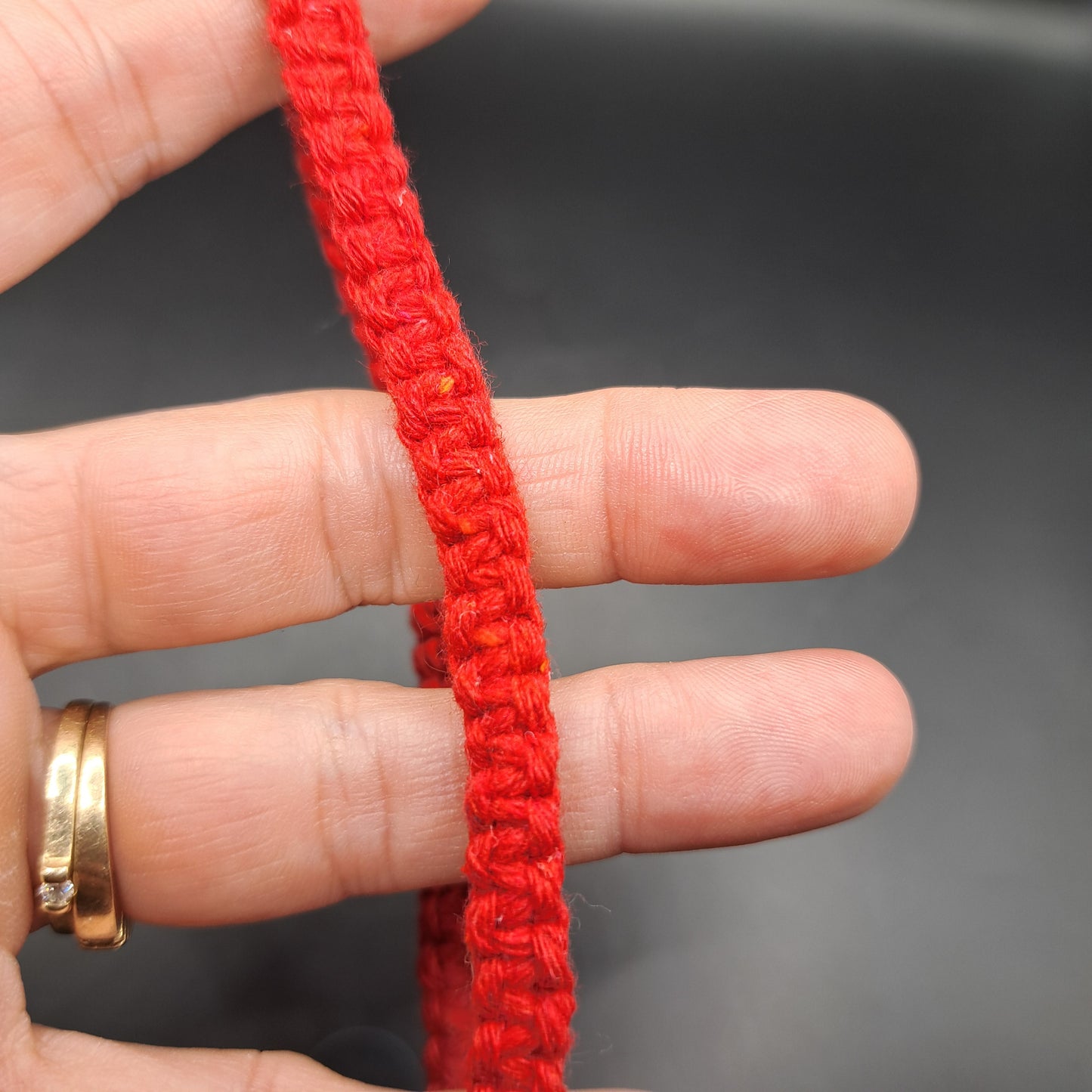 Dragonne en macramé