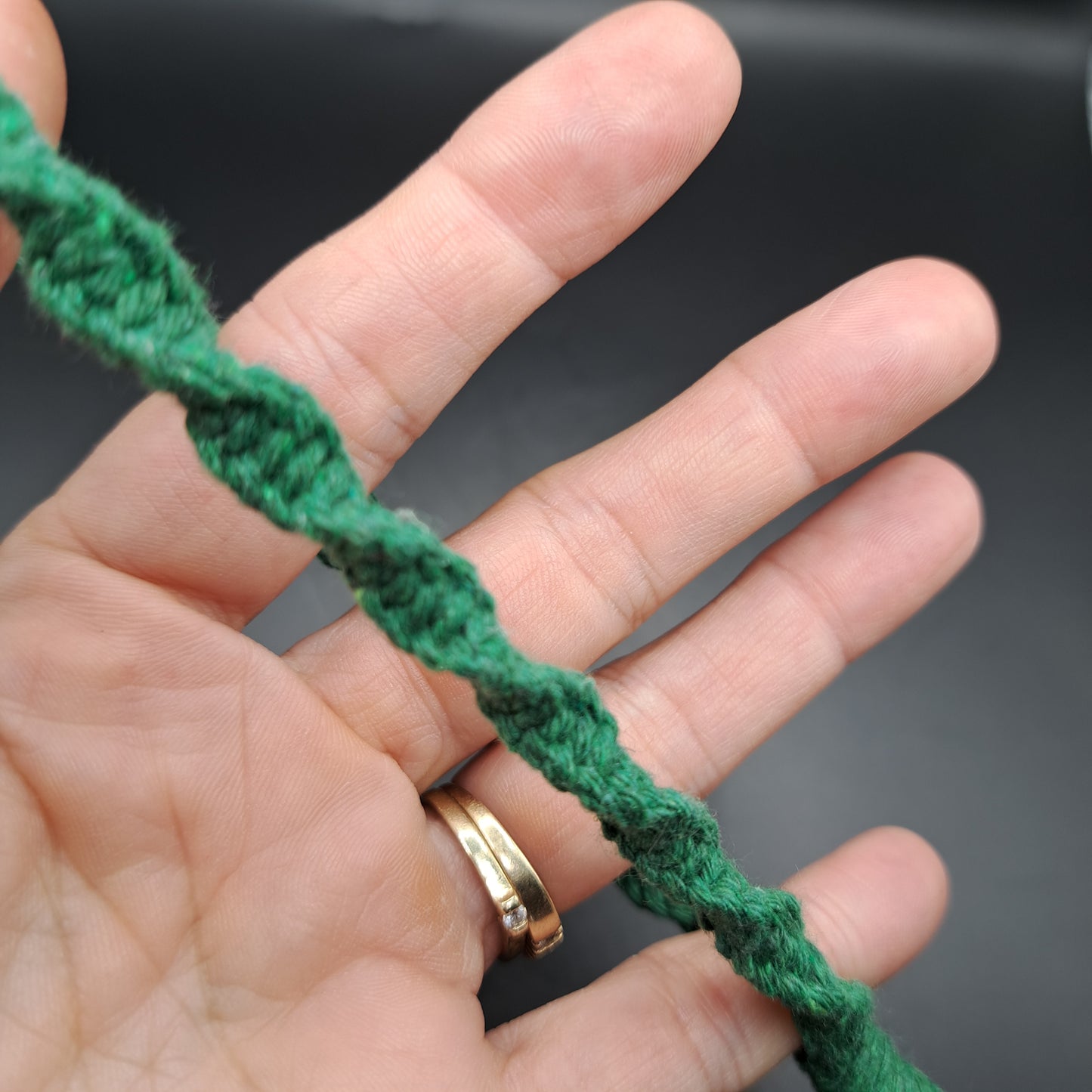 Dragonne en macramé