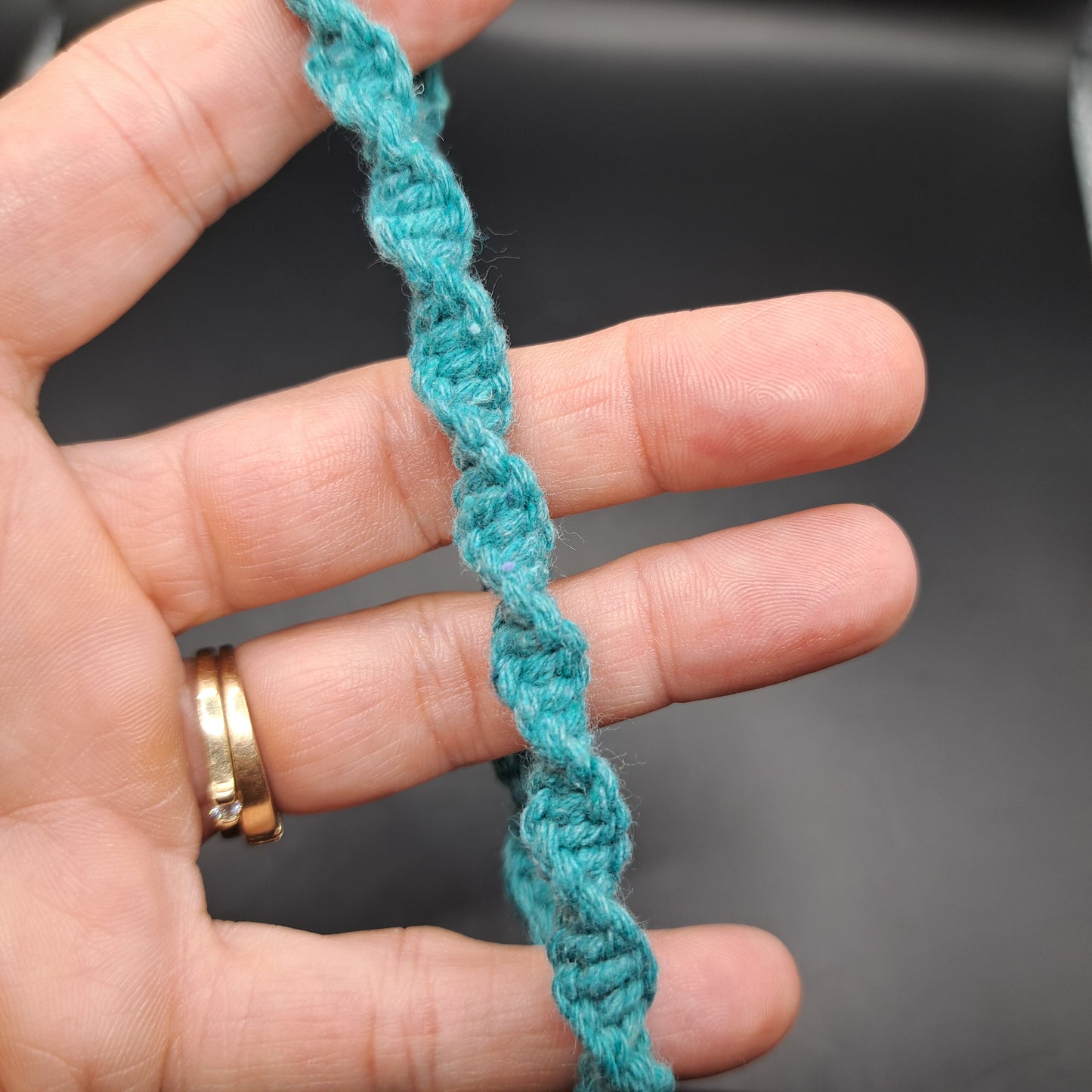 Dragonne en macramé