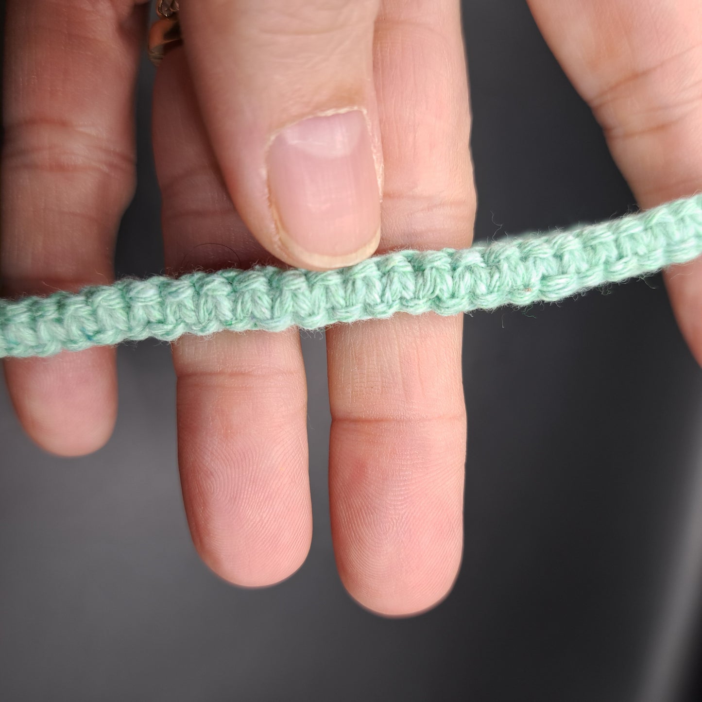 Dragonne en macramé