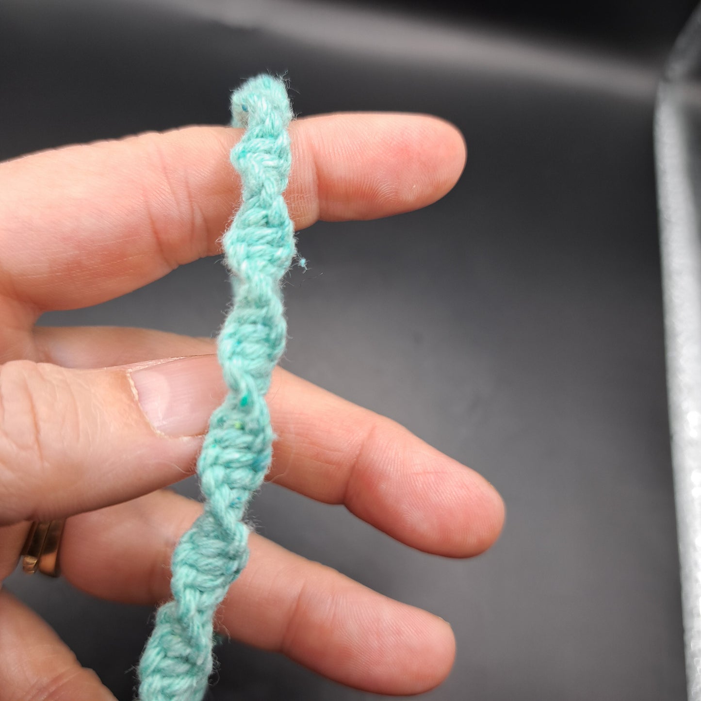 Dragonne en macramé