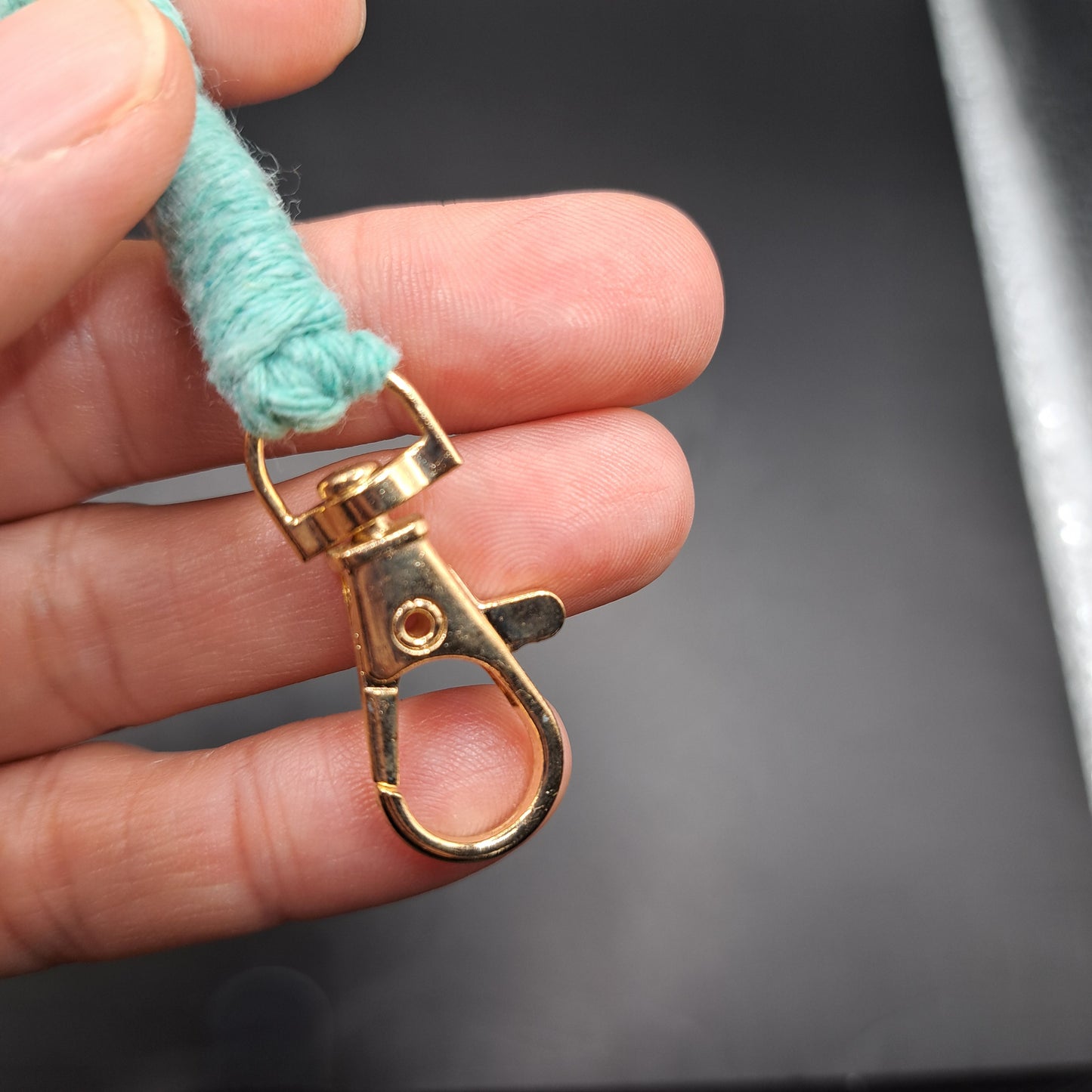 Dragonne en macramé
