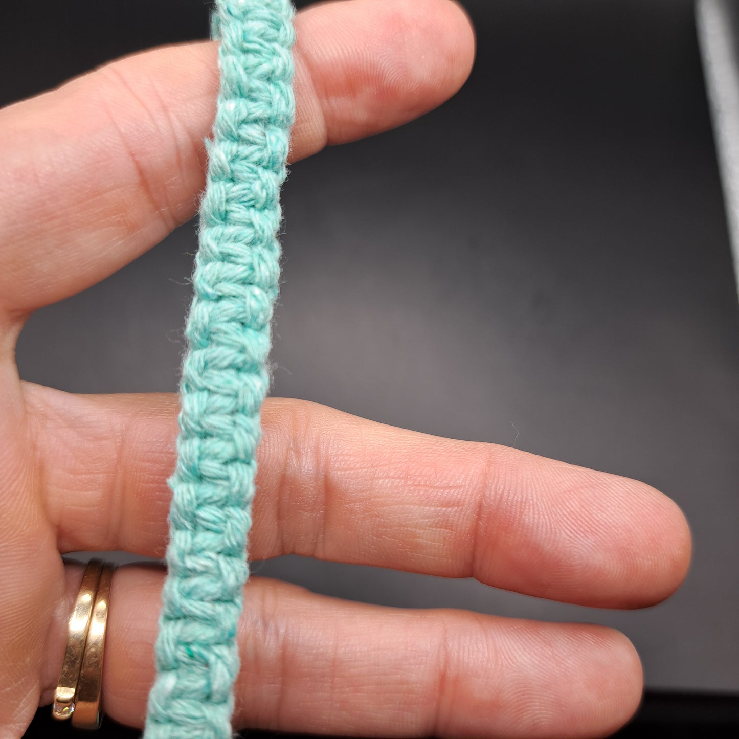 Dragonne en macramé