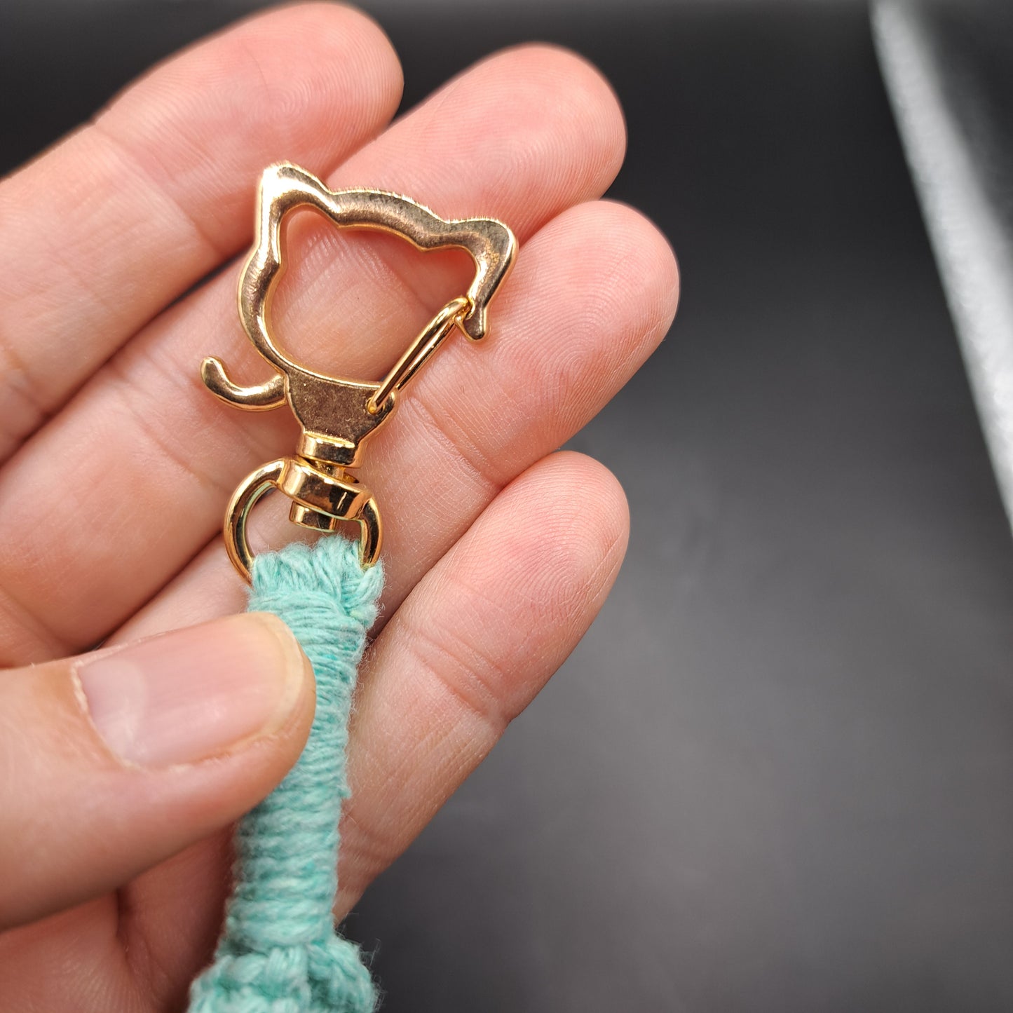 Dragonne en macramé