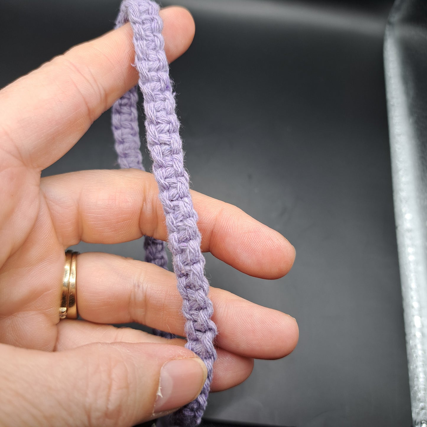 Dragonne en macramé