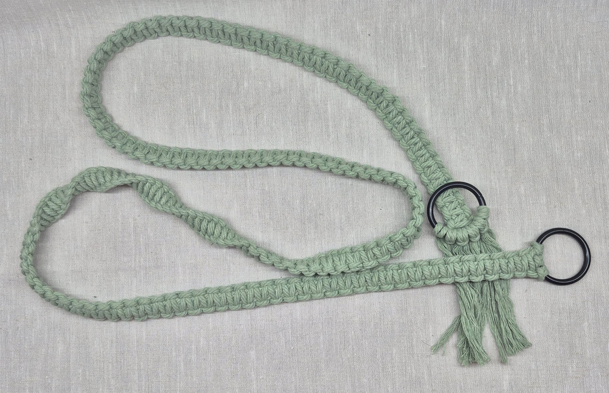 Sangle pour tapis de yoga en macramé