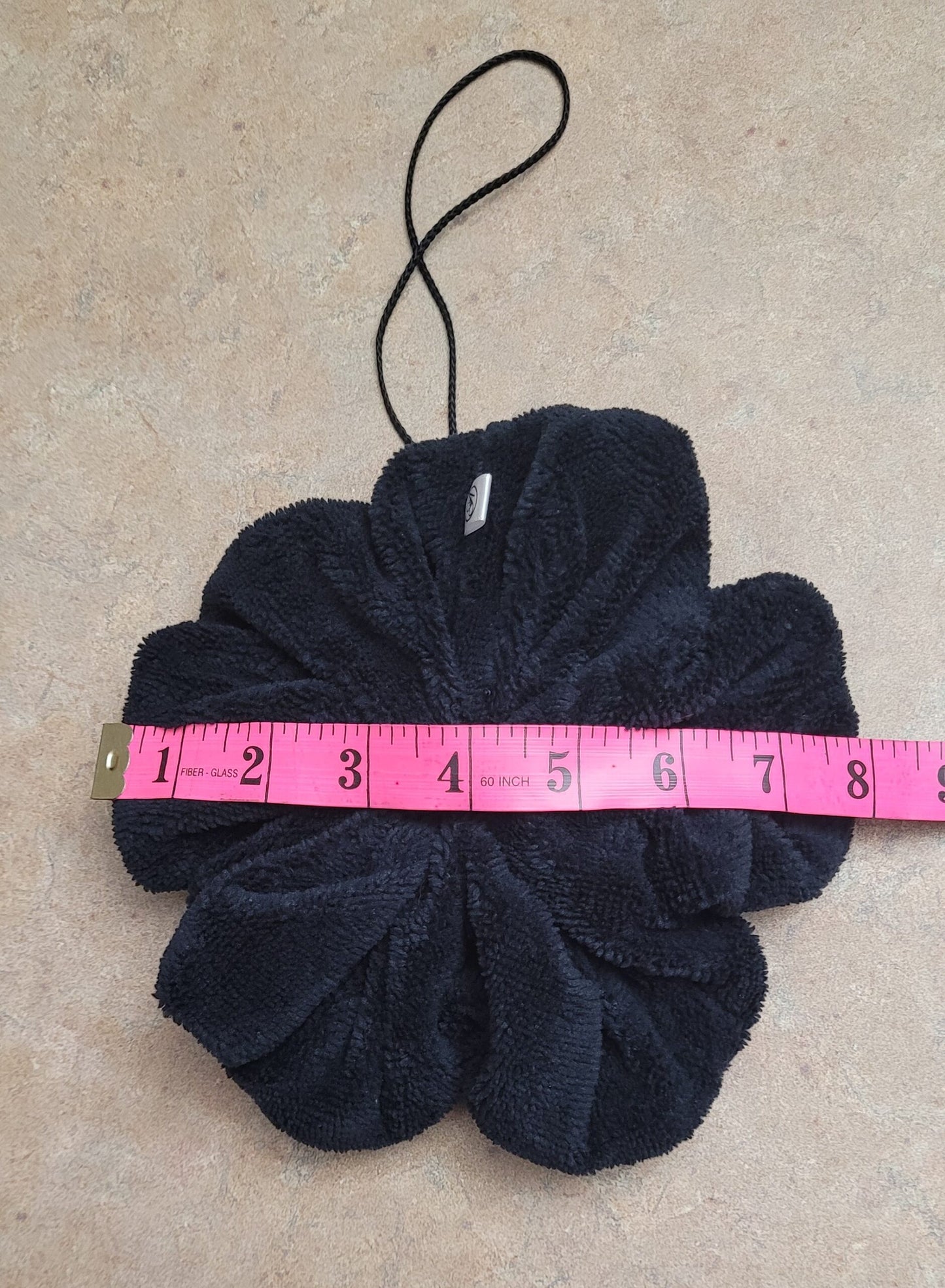 Fleur de douche en velours bambou
