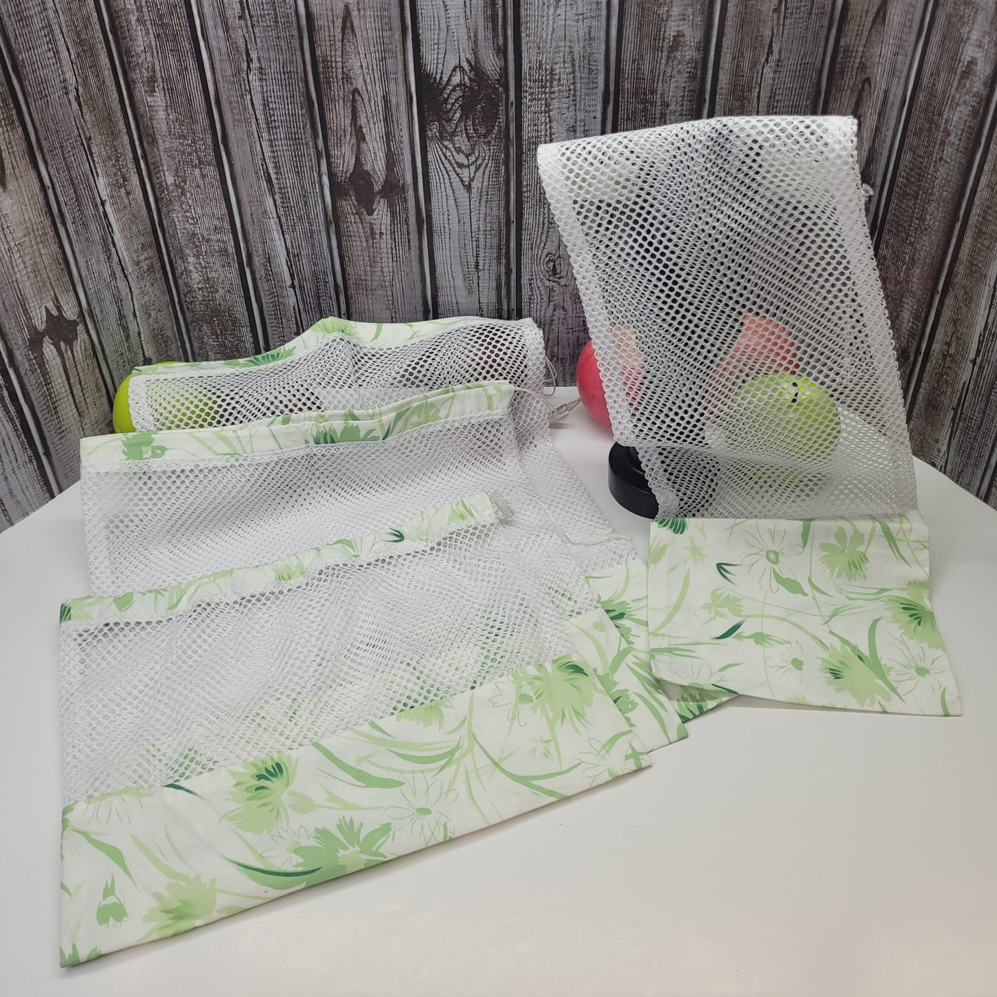 Ensemble de 4 sacs en filet pour fruits et légumes