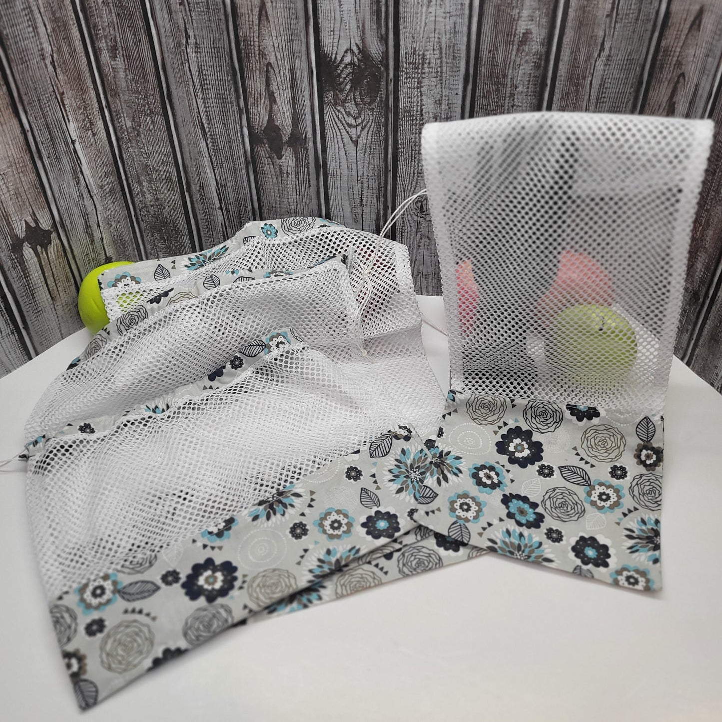 Ensemble de 4 sacs en filet pour fruits et légumes
