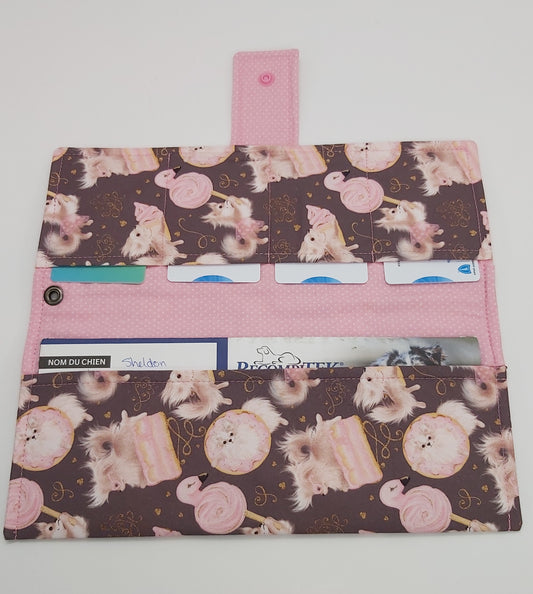 Porte cartes et carnet pour chien