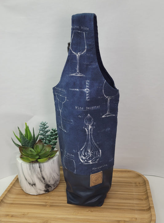 Sac réutilisable pour bouteille de vin, sac cadeau