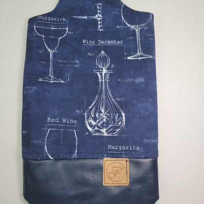 Sac réutilisable pour bouteille de vin, sac cadeau