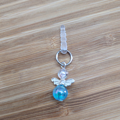 Pendentif ange pour cellulaire sur bouchon anti-poussière