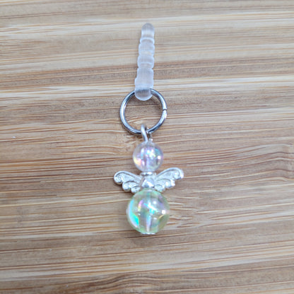 Pendentif ange pour cellulaire sur bouchon anti-poussière