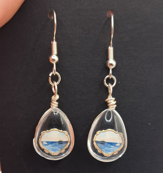 Boucle d'oreille en verre