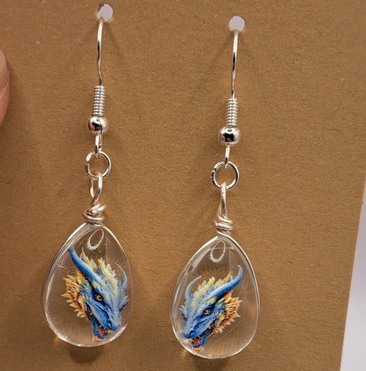 Boucle d'oreille en verre