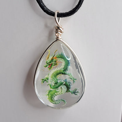 Collier avec perle de verre