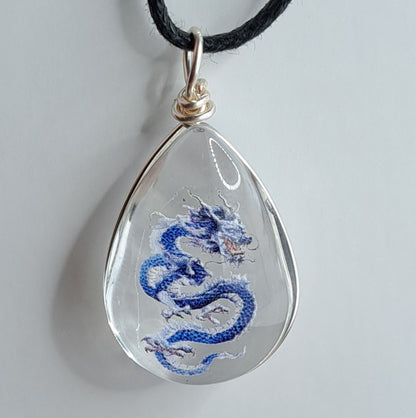 Collier avec perle de verre