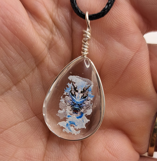 Collier avec perle de verre