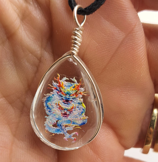 Collier avec perle de verre