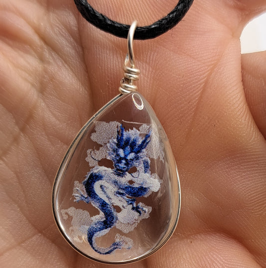 Collier avec perle de verre