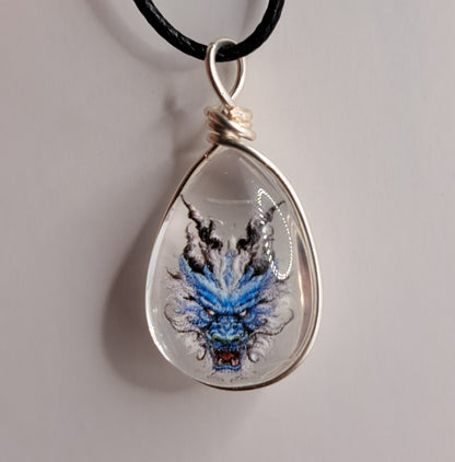 Collier avec perle de verre