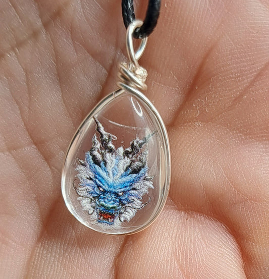 Collier avec perle de verre