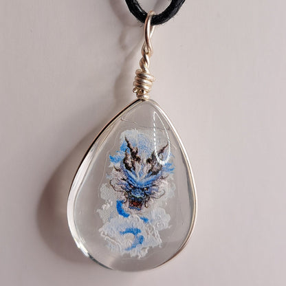 Collier avec perle de verre