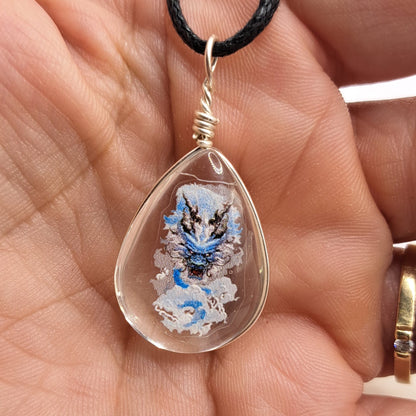 Collier avec perle de verre