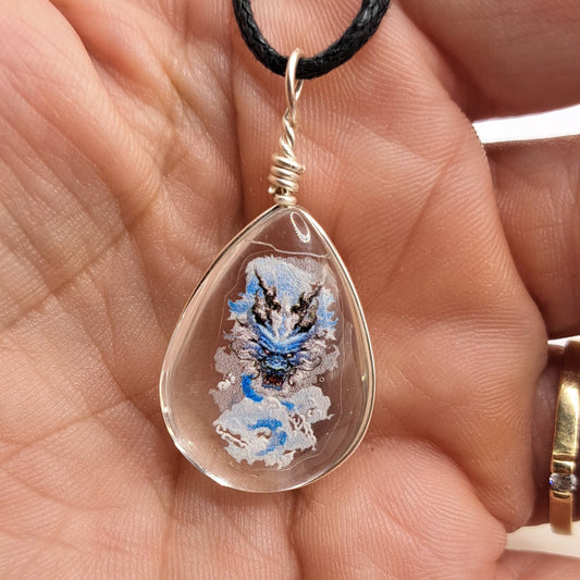 Collier avec perle de verre
