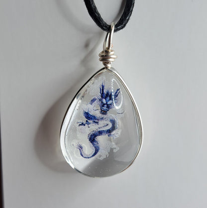 Collier avec perle de verre