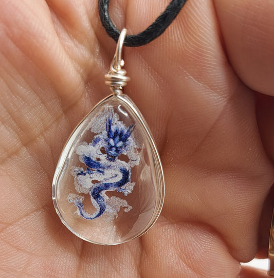 Collier avec perle de verre